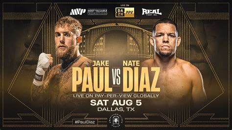 nate diaz vs jake paul full fight